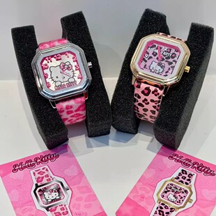 官方正版hellokitty甜心豹表系列手表盲盒潮玩豹纹手表女生礼物