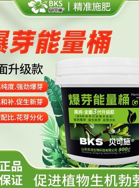 贝可施爆芽能量桶强力促芽素促分枝催侧芽盆栽花卉绿植通用营养液