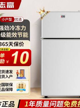 志高双门冰箱小型出租屋家用宿舍迷你节能办公室冷藏冷冻电冰箱