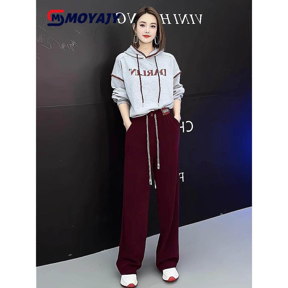 MOYAJY品牌秋季休闲运动套装女新款时尚高级感连帽卫衣气质两件套