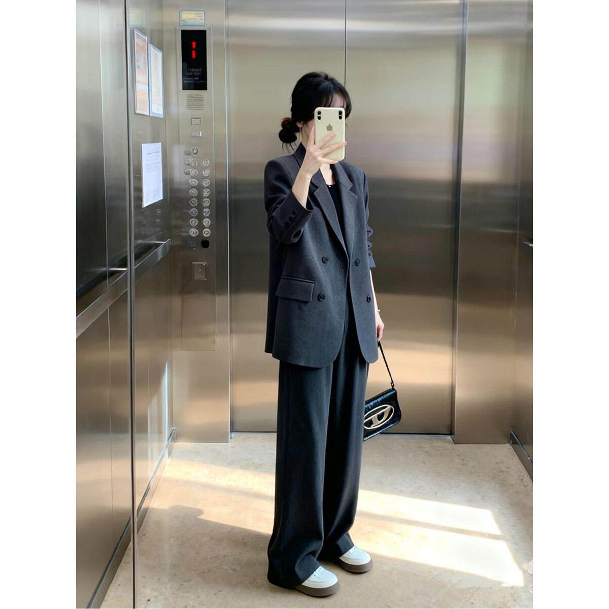 LILY MOST高级感气质西装套装女春新款韩版职业休闲裤西服两件套