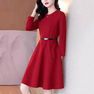 蓓罗拉连衣裙女春季新款2025年中长款小个子收腰气质今年流行爆款