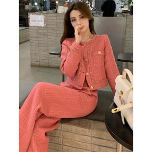 BEBE NOBLE今年流行小香风套装女春秋季高级感气质时尚名媛两件套