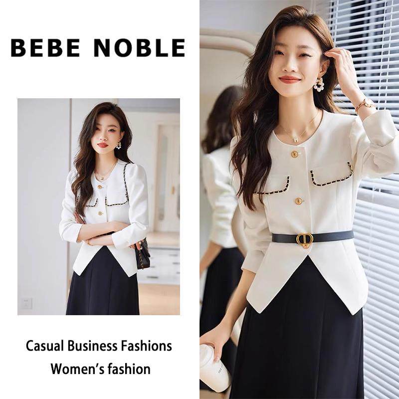BEBE NOBLE西装套装裙女春秋季高端气质职业装西服半身裙两件套