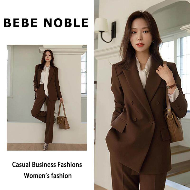 BEBE NOBLE西装套装女2024春秋季气质高级感休闲职业西服两件套