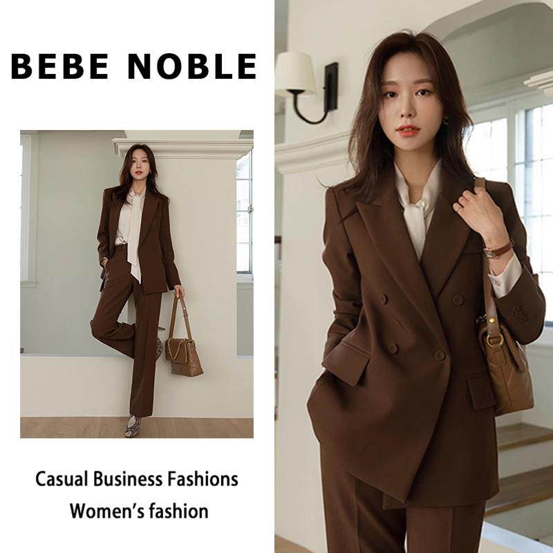 BEBE NOBLE西装套装女2024春秋季气质高级感休闲职业西服两件套