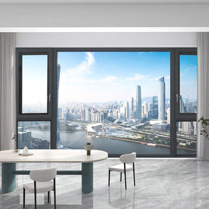 皇派门窗封阳台 安纳西105内开 窗阳台封窗 定制断桥铝门窗隔音窗