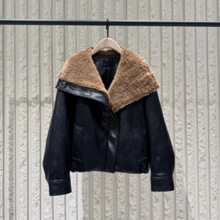 正品羽绒服2025冬新品90绒羊毛领素皮【轻暖漫游系列】MBE4EIN034