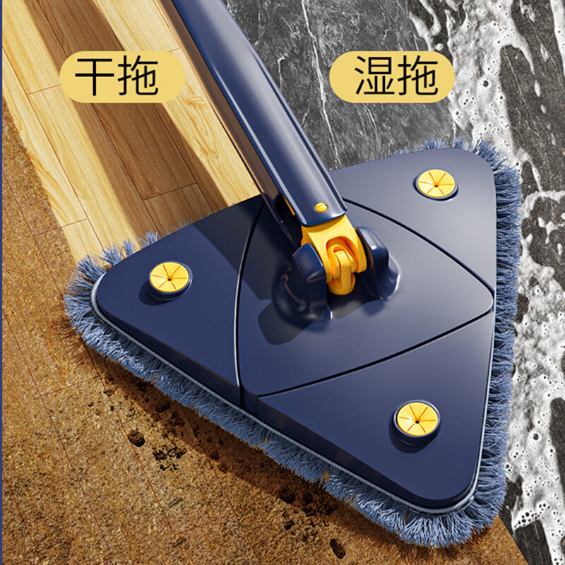 免手洗三角拖把家用清洁神器天花板楼梯台阶专用墙面玻璃自动拧水