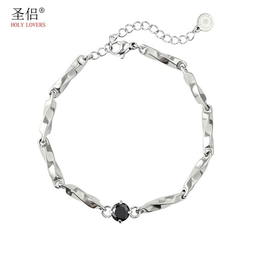 不掉色莫比乌斯情侣手链生日礼物