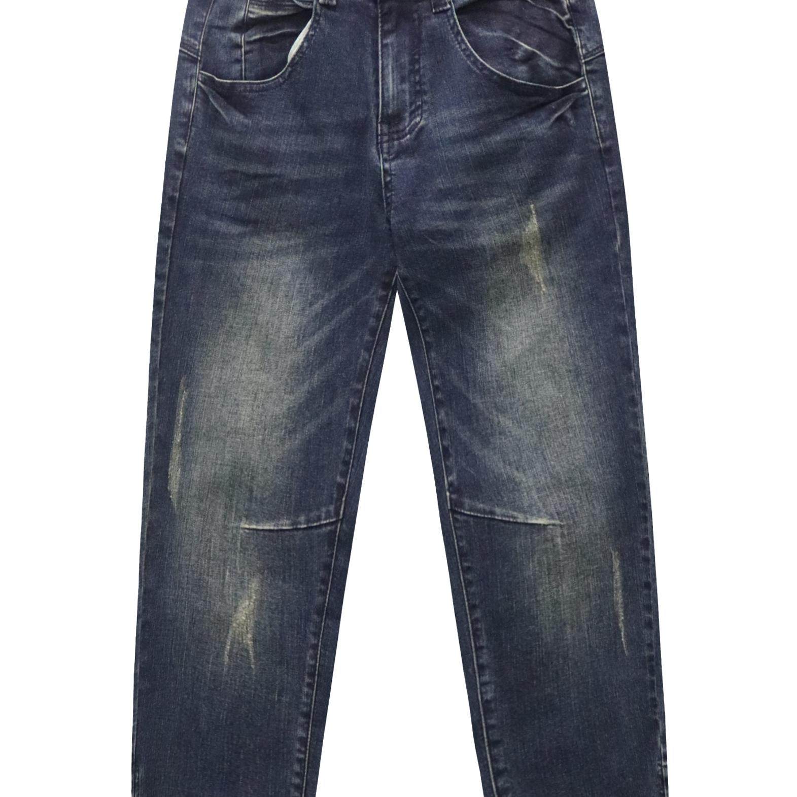 新款深蓝胖mm大码百搭复古做旧显瘦遮肉牛仔裤女 9062,女装/女士精品,牛仔裤,淘宝优惠券,粉丝福利购,淘宝优惠卷