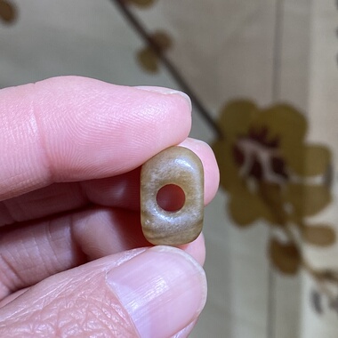 和田玉糖玉随型扣子配饰老光工艺复古风藏式手编手串配珠