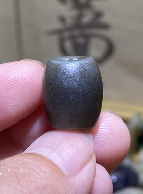 和田玉糖青玉随型珠子配饰复古风老光工艺藏式手编绳手链手串配珠