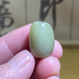 和田玉黄口玉随型桶珠配饰老光工艺复古风藏式手链手串手编绳配珠