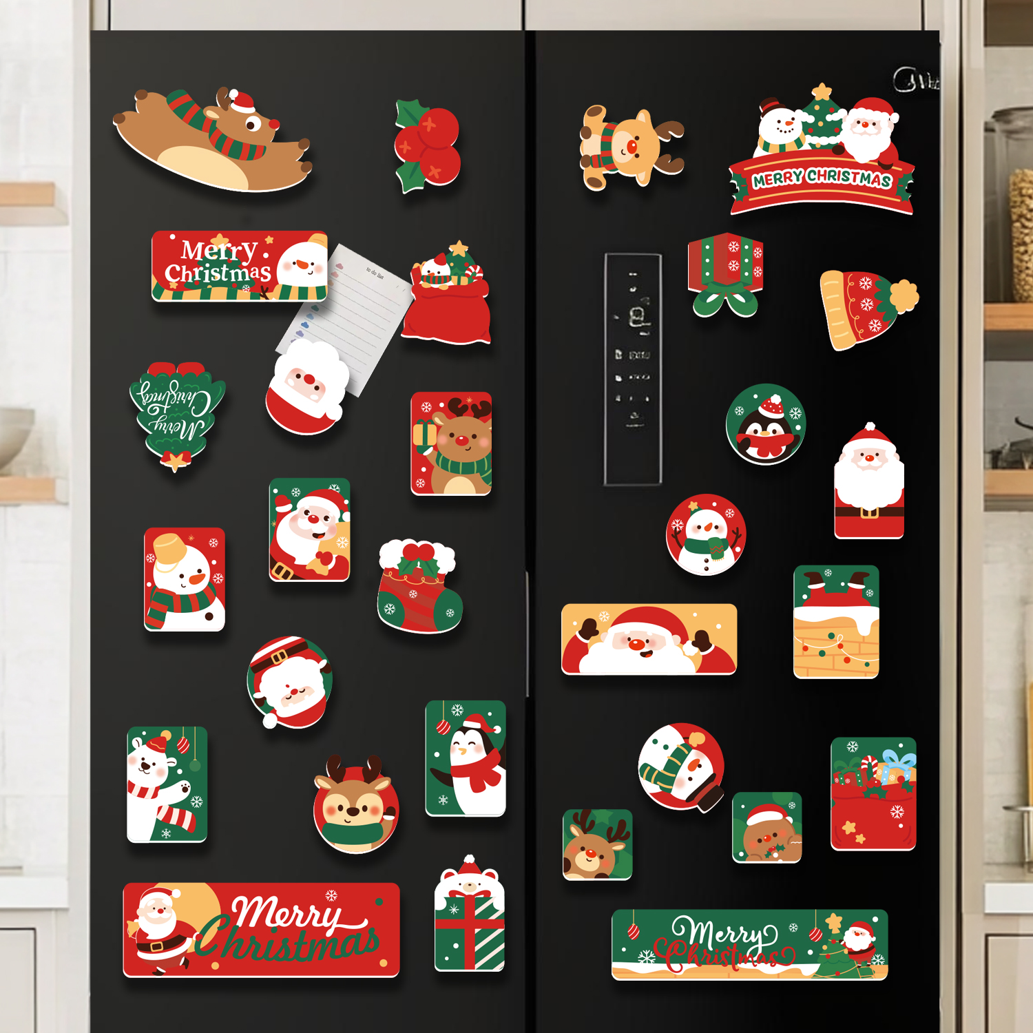 圣诞节装饰品创意3d冰箱贴磁性贴