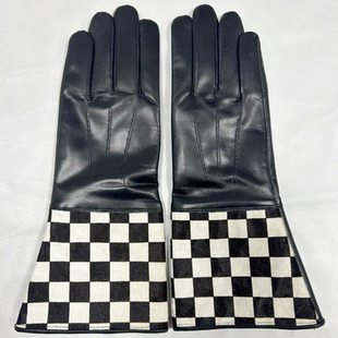 美国骑警长款骑行巡航鹿皮手套摩托车机车手套保暖冬季复古皮手套