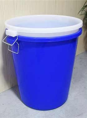 加厚圆形带盖塑胶桶200L300L400L大号塑料桶蓄水酿酒桶酒店垃圾桶