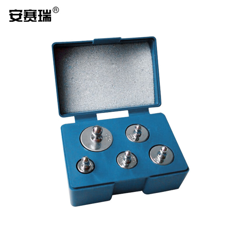 安赛瑞砝码套装实验用校准套装砝码钢质镀铬M2级电子天平校正砝码