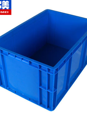 奕多美EU箱汽配周转箱塑料收纳零件盒加厚物流箱蓝色600*400*280m