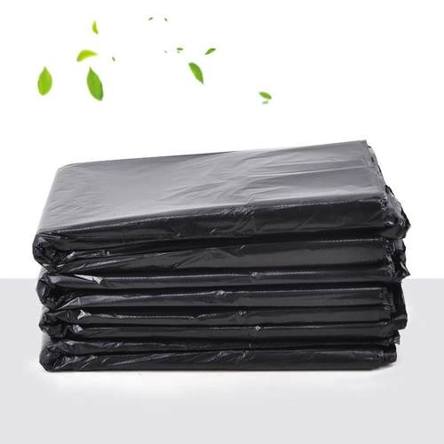 兰诗(LAUTEE)LJD-3114大号黑色平口垃圾袋物业环卫商用垃圾袋90*1