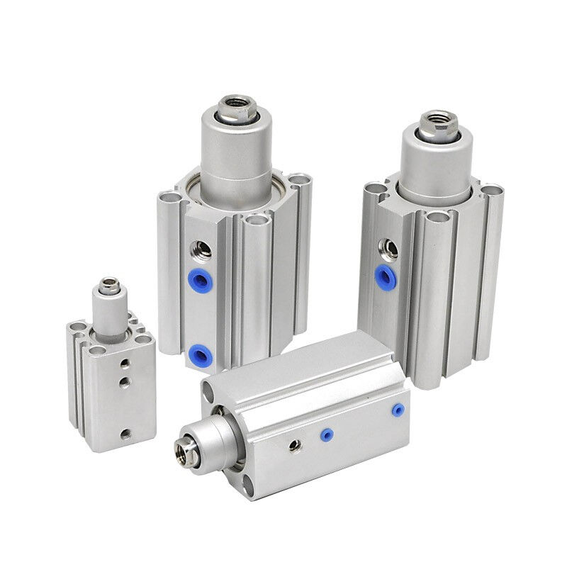 鑫官MKB旋转气缸QCK12/16/20/25/32/40下压夹紧90度转角气动回转