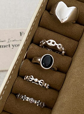 一恋清仓特价开口戒指女复古时尚