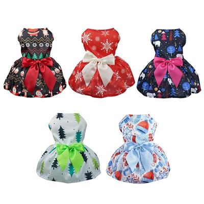 Christmas Dog Dress Party Costume Christmas Dog Princess Dre