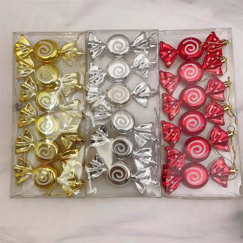 Christmas Decoration Gift Box Electroplated Painted Candy Pr