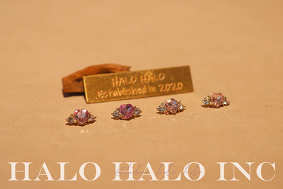 美甲饰品爱心锆石翅膀美少女战士