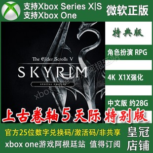 周年纪念版 上古卷轴5 DLC XSX XBOX XSS激活码 ONE兑换码 天际特别版