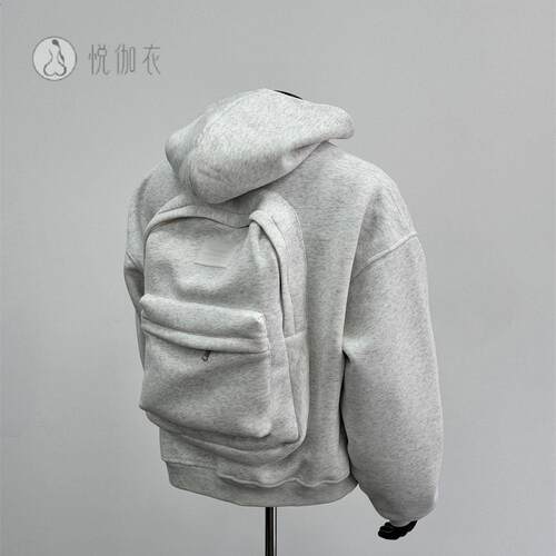 欧美新款连帽拉链卫衣外套｜高街