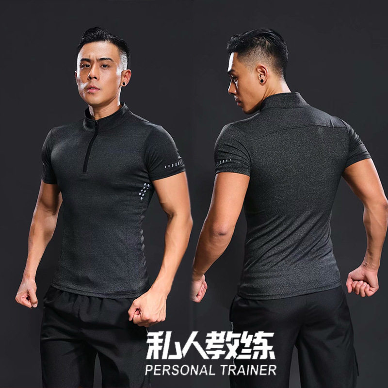 夏季私人教练专用Polo衫健身工装