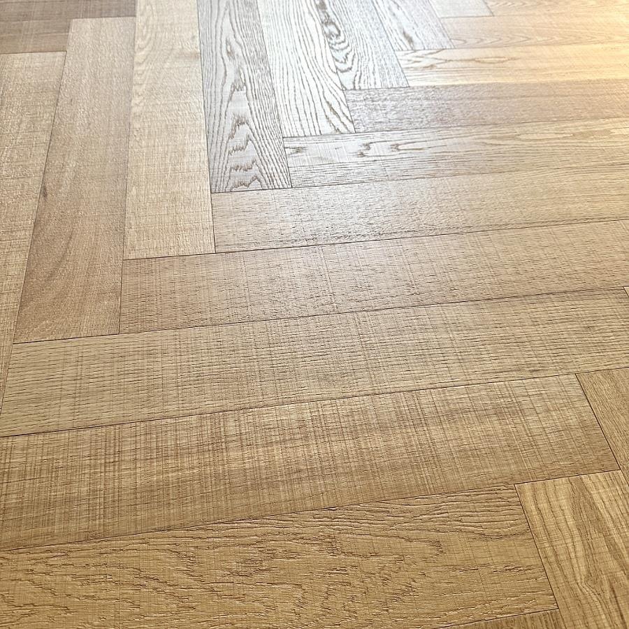 人字拼1.2橡木进口全桦多层实木地板横纹个性环保家用民宿地暖热