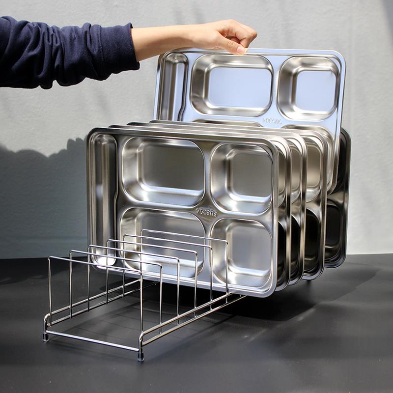 不锈钢餐盘架单位食堂碗架商用消毒柜内置沥水置物放盘架凉皮锣锣