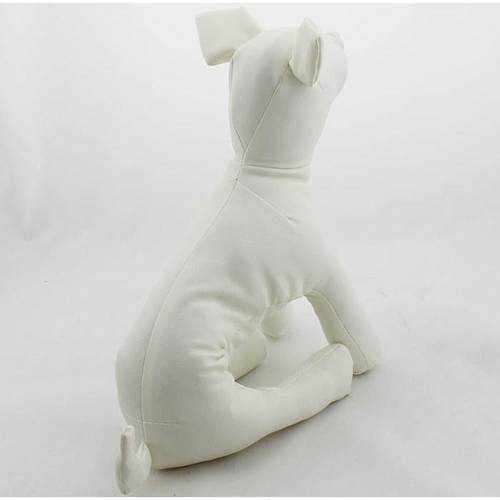 小狗模特宠物衣服道型坐姿小型犬单个黑色白色皮革狗模特道具