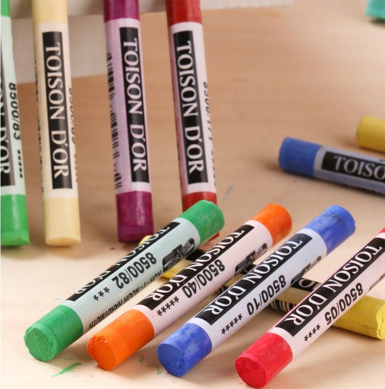 捷克进口KOH-I-NOOR酷喜乐色粉笔单支粉彩画笔染发粉笔120色粉条