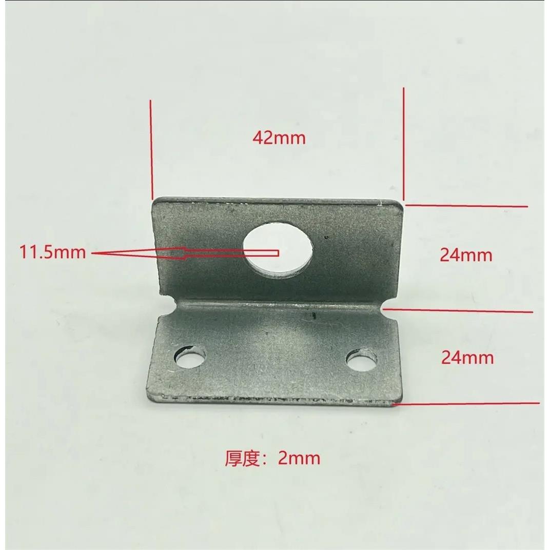 铝扶手楼梯用镀锌铁角码附墙连接L片铝艺楼梯扶手专用三角连接件