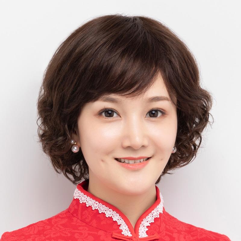 佰丝堂假发女短发中长卷发妈妈短日常整顶假发