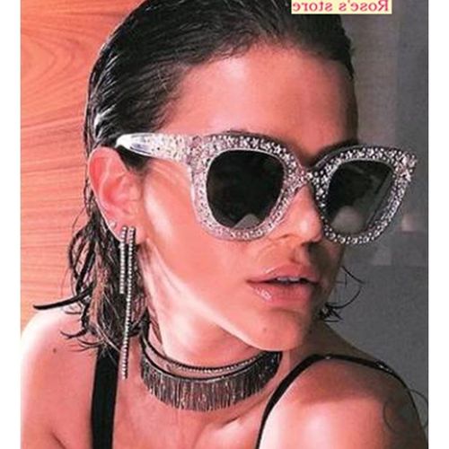 Lady Fashion Sunglasses Queen Sunglasses Star Glasses 仿镶钻