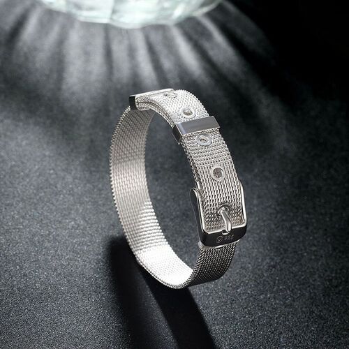 Korean popular jewelry 925 silver bracelet women watch chain
