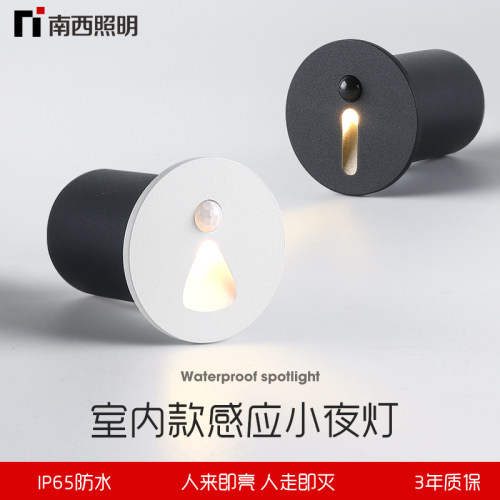 LED人体感应220v地脚灯小夜灯