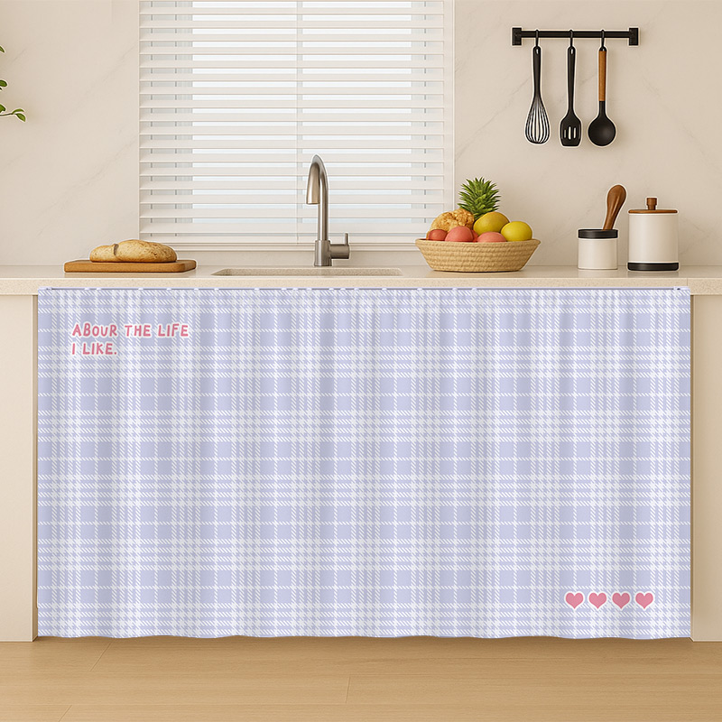 柜子遮挡帘现代简约防尘帘免打孔