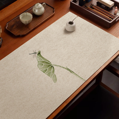 毛毡垫桌垫书法专用中式印花定制