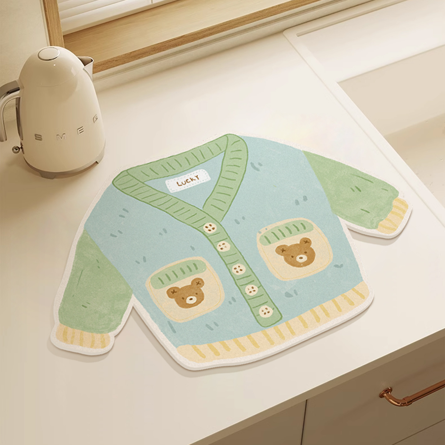 厨房沥水垫卡通台面桌面餐垫儿童