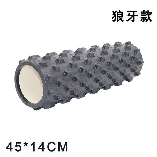 *14空心瑜伽柱放松柱泡沫轴平衡棒瑜珈普拉提狼牙棒跨境