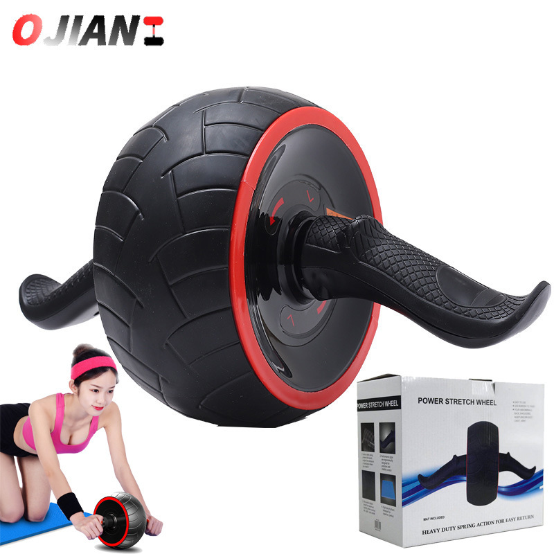 健腹器腹肌轮健身训练器滚滑轮自动回弹收腹轮静音单轮胎皮健腹轮运动/瑜伽/健身/球迷用品更多中小型健身器材原图主图