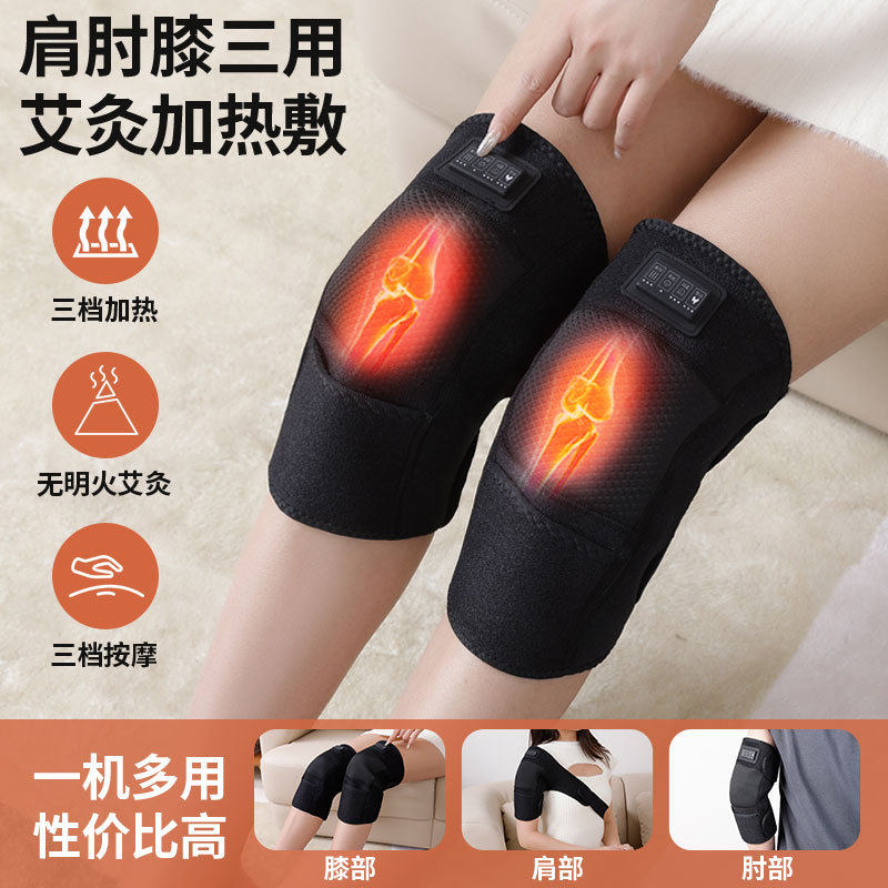 电加热护膝保暖老寒腿按仪热敷关节膝盖疼痛老人按器发热护套