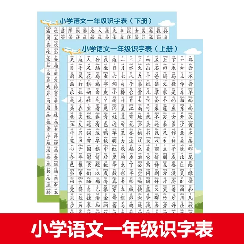 小学1-3年级语文课本同步识字挂图小学生认字生字识字表Z