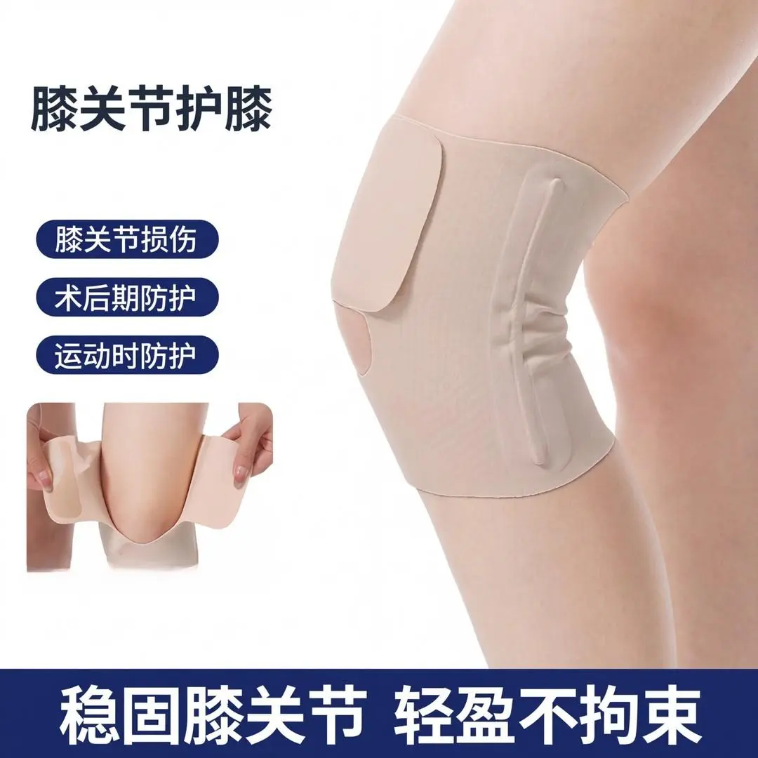 超薄护膝运动男膝盖女膝关节损伤护具半月板髌骨固定薄款无痕ZX