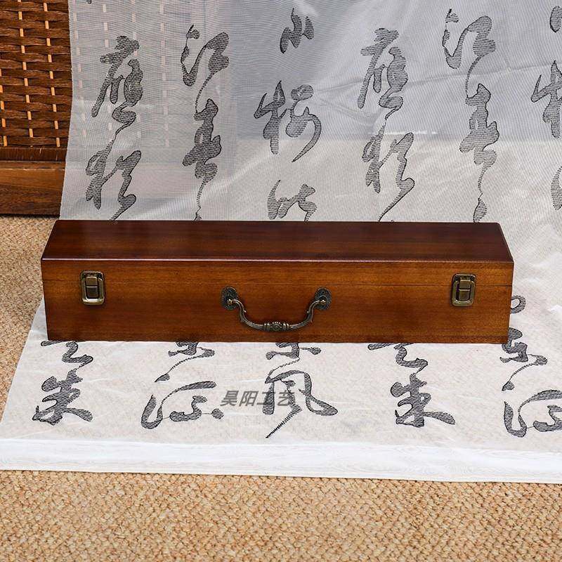 纯香樟木盒字画收纳盒礼品盒家用定做收藏盒木制杂物整理盒高端字画礼盒